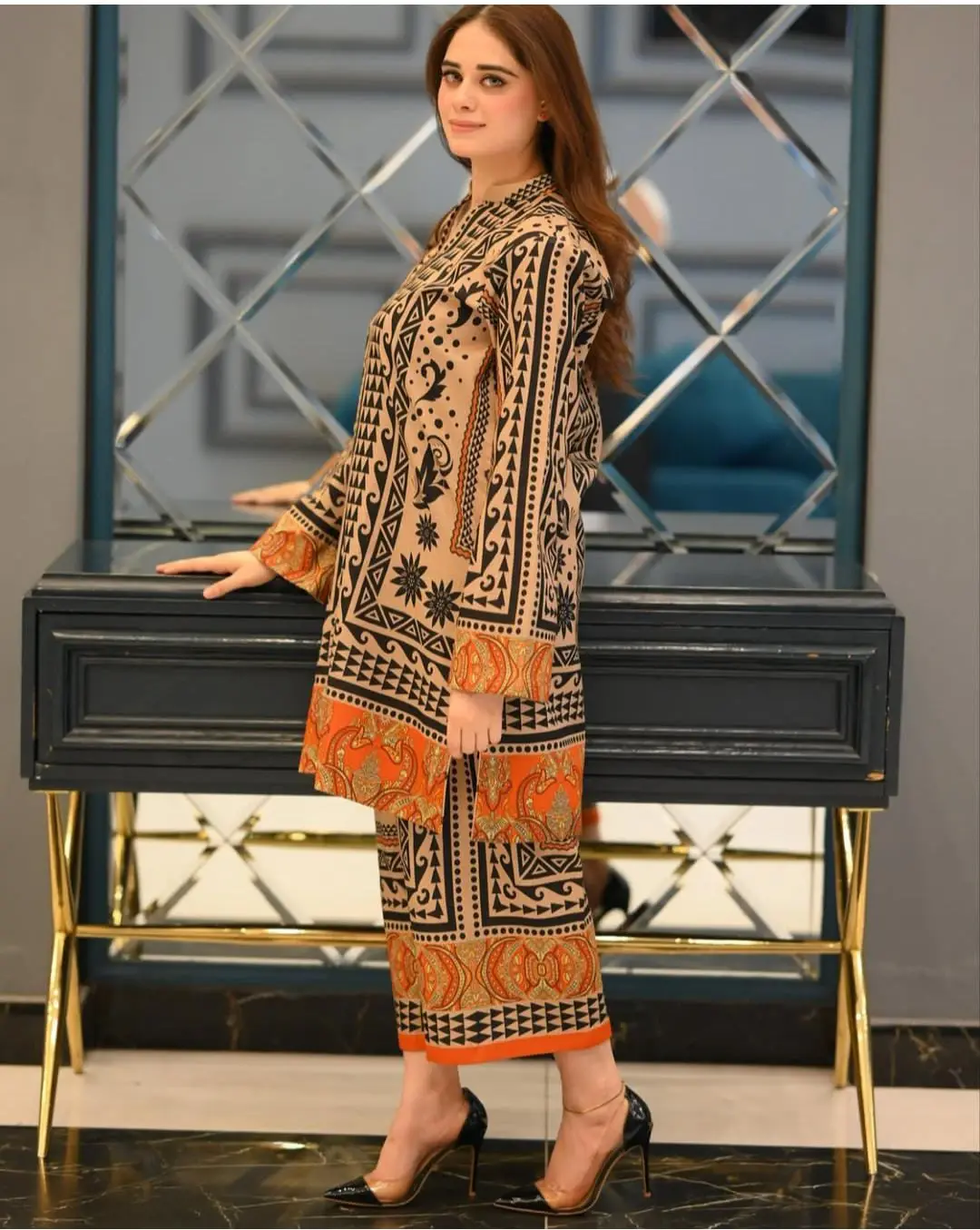 Digital Print Two Piece - Bold Fashion Statement