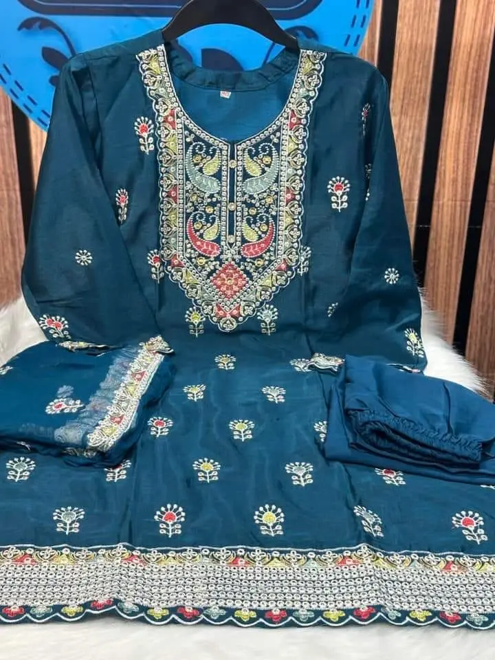 Premium Readymade Georgette Three Piece set