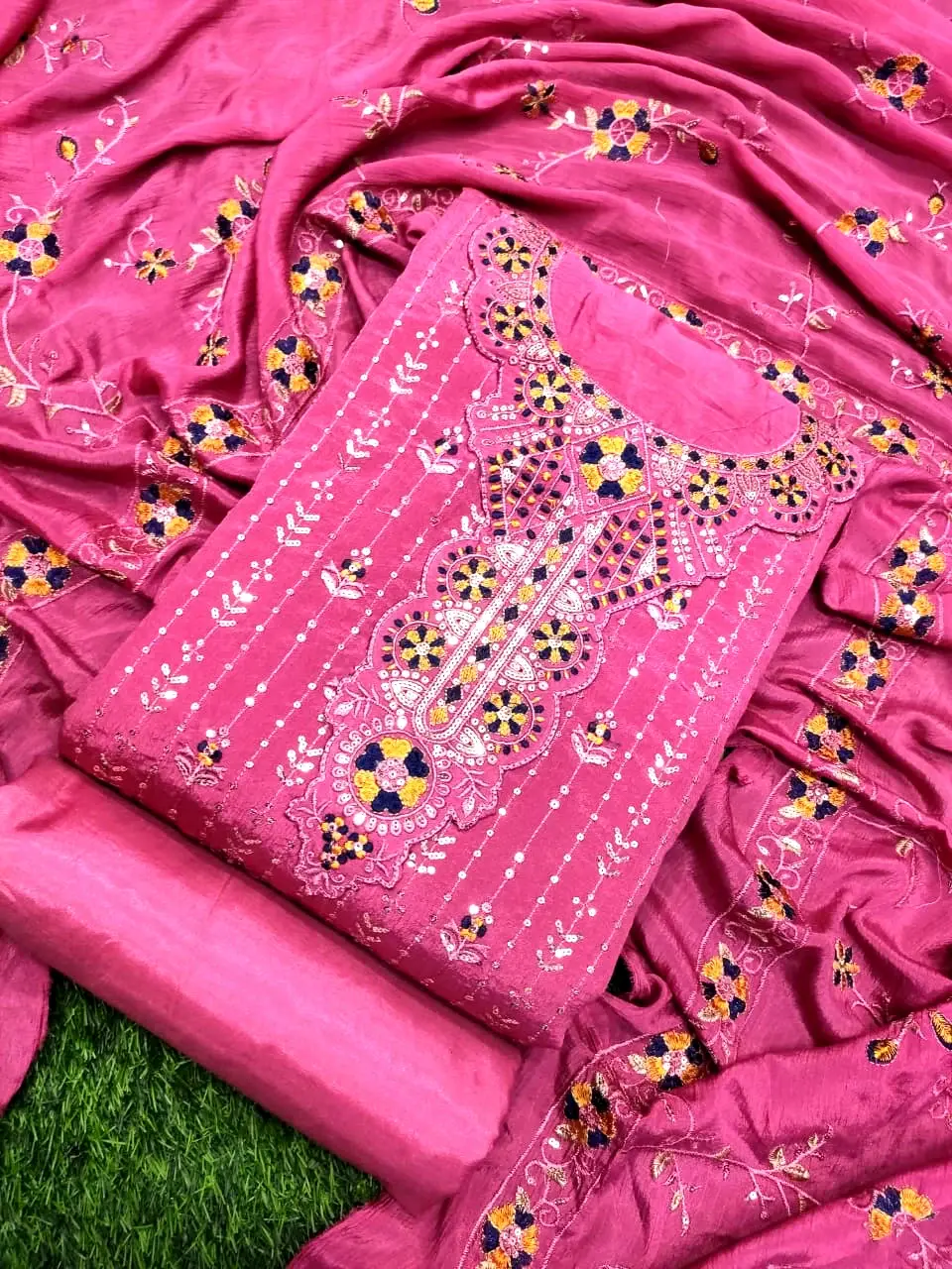 Premium Unstitched Three Piece - Stylish Customizable Look