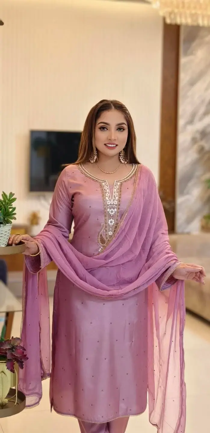 Versatile Embroidery Three Piece Outfit