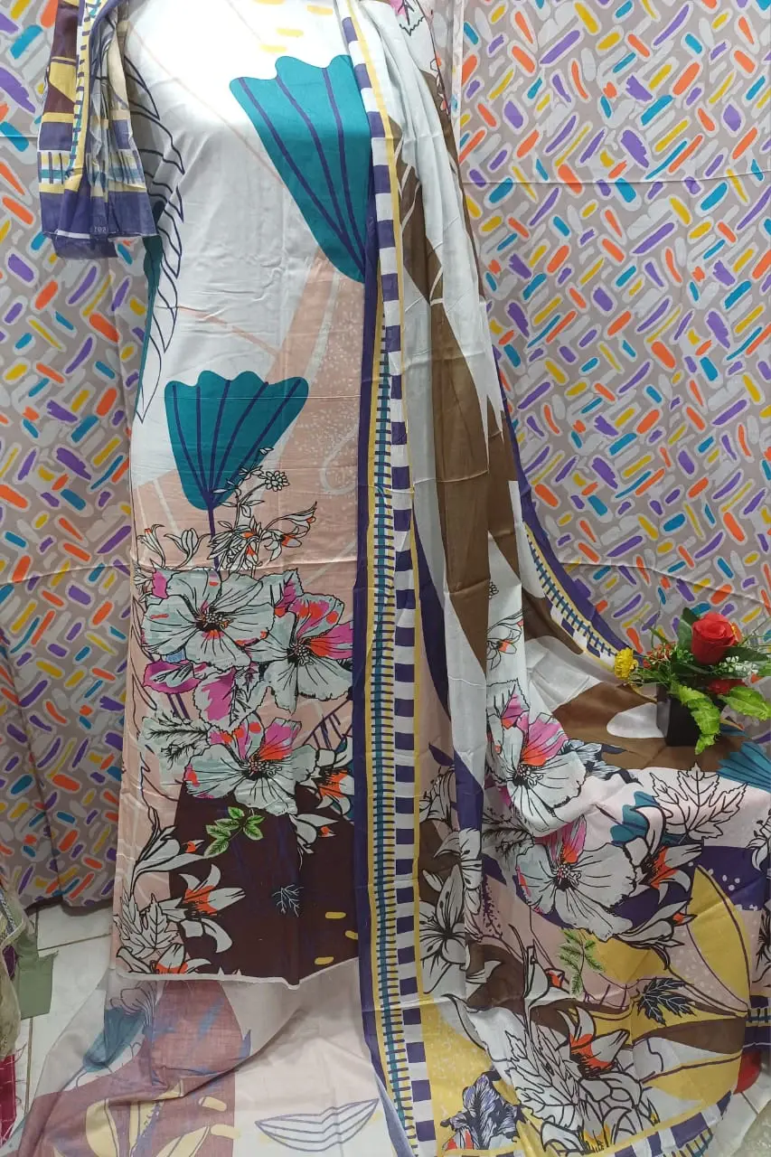 Digital Print Lone Three Piece - আপনার স্টাইলের জন্য সর্বদা ঠিক