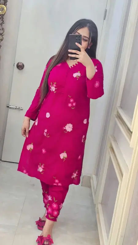 Exquisite Embroidery Two Piece Set in 2 Colors