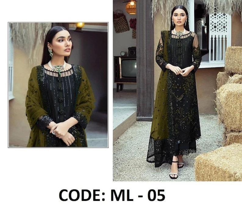 Readymade Georgette Embroidery Party Dress – nazmas shop online Bangladesh best price