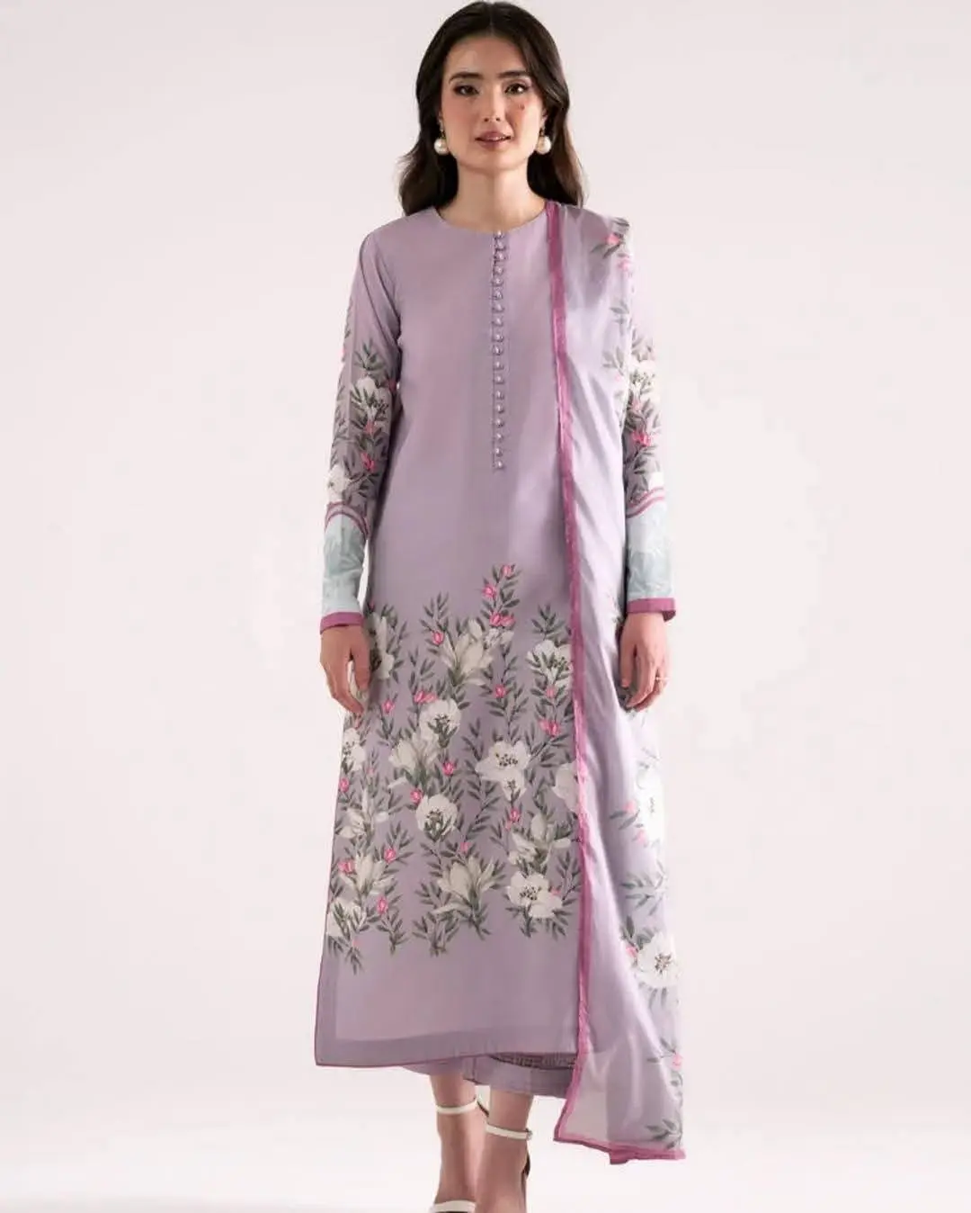 Stunning Digital Print Three Piece Buy