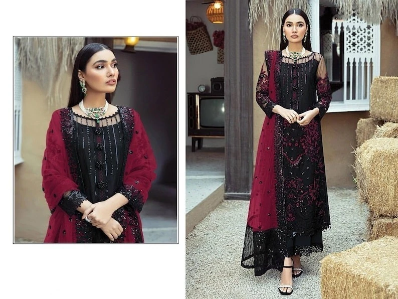 Readymade Georgette Embroidery Party Dress – nazmas shop online Bangladesh best price today