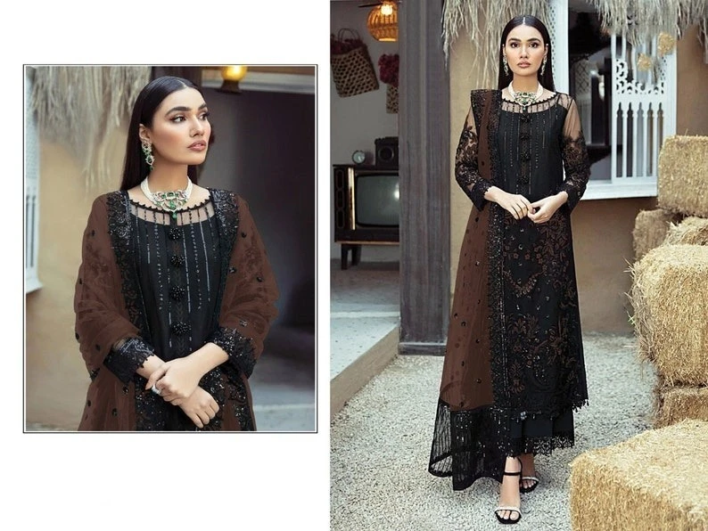 Readymade Georgette Embroidery Party Dress - nazmas shop online Bangladesh best price