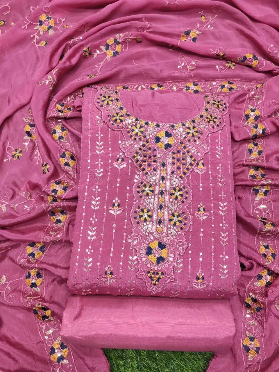 Premium Unstitched Three Piece - Versatile Design Option