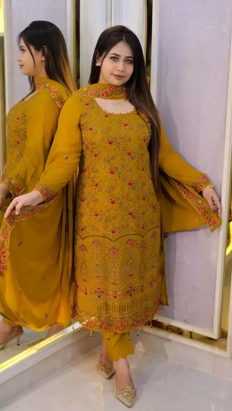 Jorjet Embroidery Four Piece - Chic Set