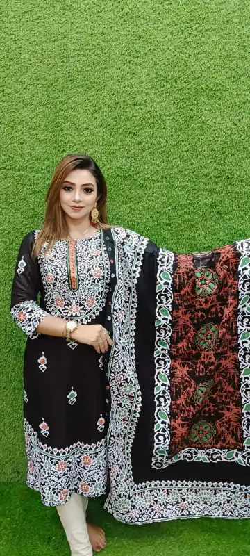 আনস্টিজ স্ক্রিন প্রিন্ট থ্রি-পিস - Playful Print Fashion