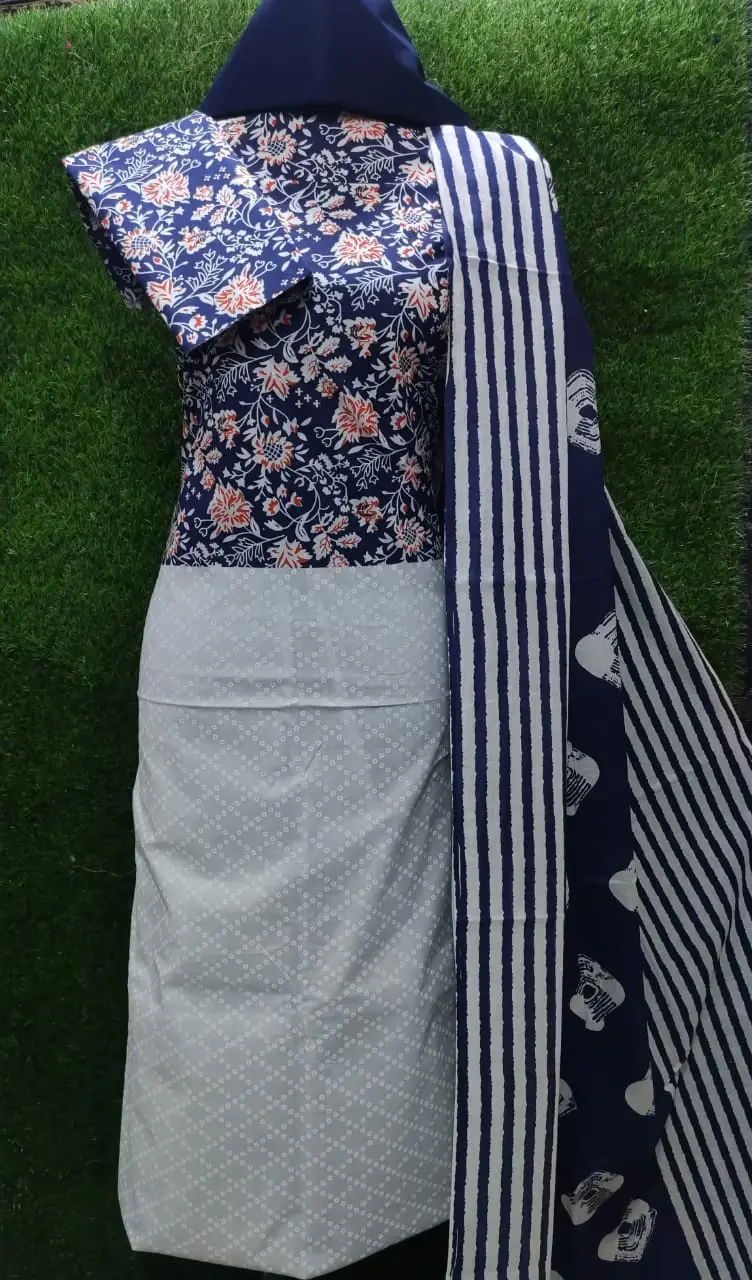 স্কিন প্রিন্ট থ্রি পিস - Comfort Wear