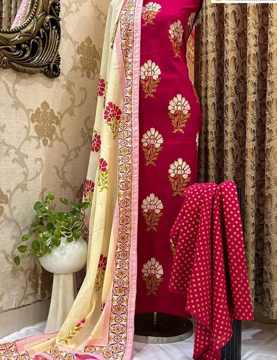 Unstitch Three Piece - আপনার পছন্দ এবং মাপ অনুযায়ী