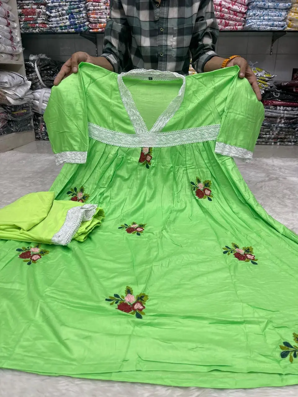 Affordable Gown Embroidery 2 Piece BD