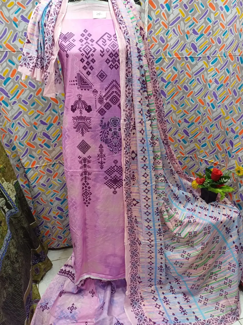 Digital Print Lone Three Piece - পরিচিতিতে বৈচিত্র্য