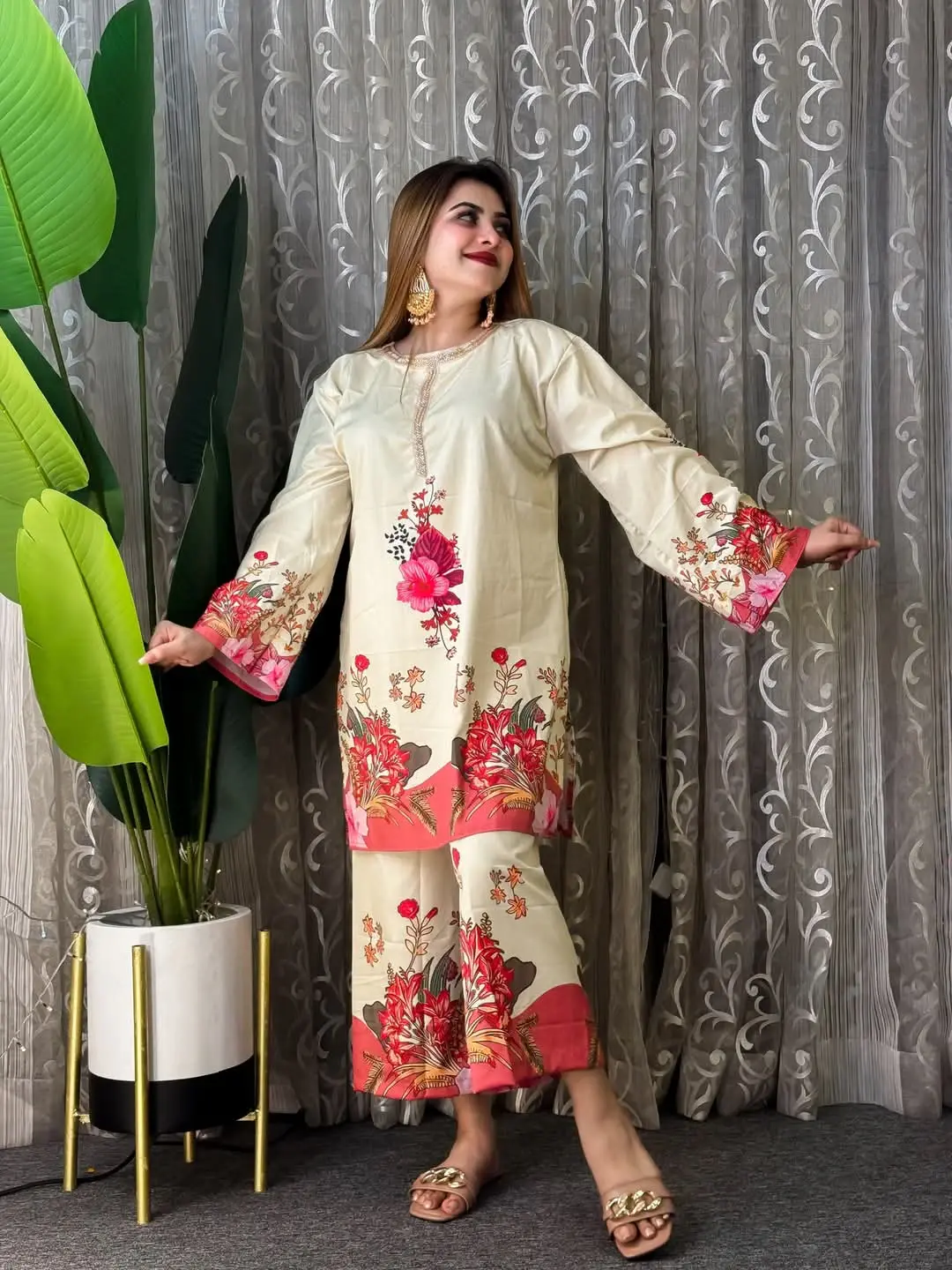 Chic Digital Print Two Piece Set Online