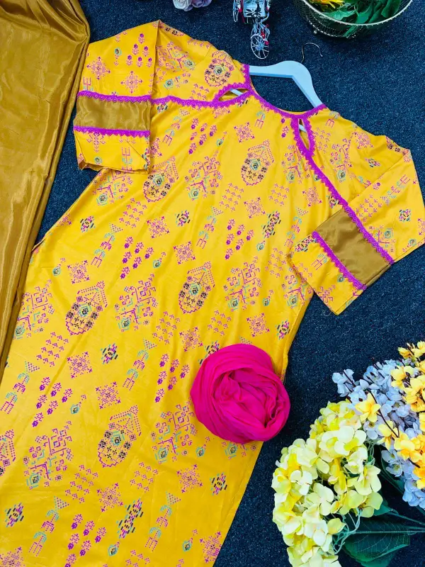 Comfortable Readymade Three Piece Outfit