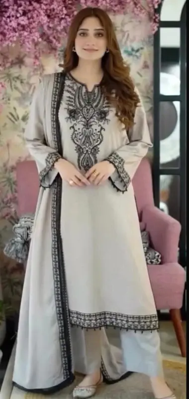 Digital Print Three Piece - Versatile Wardrobe Addition