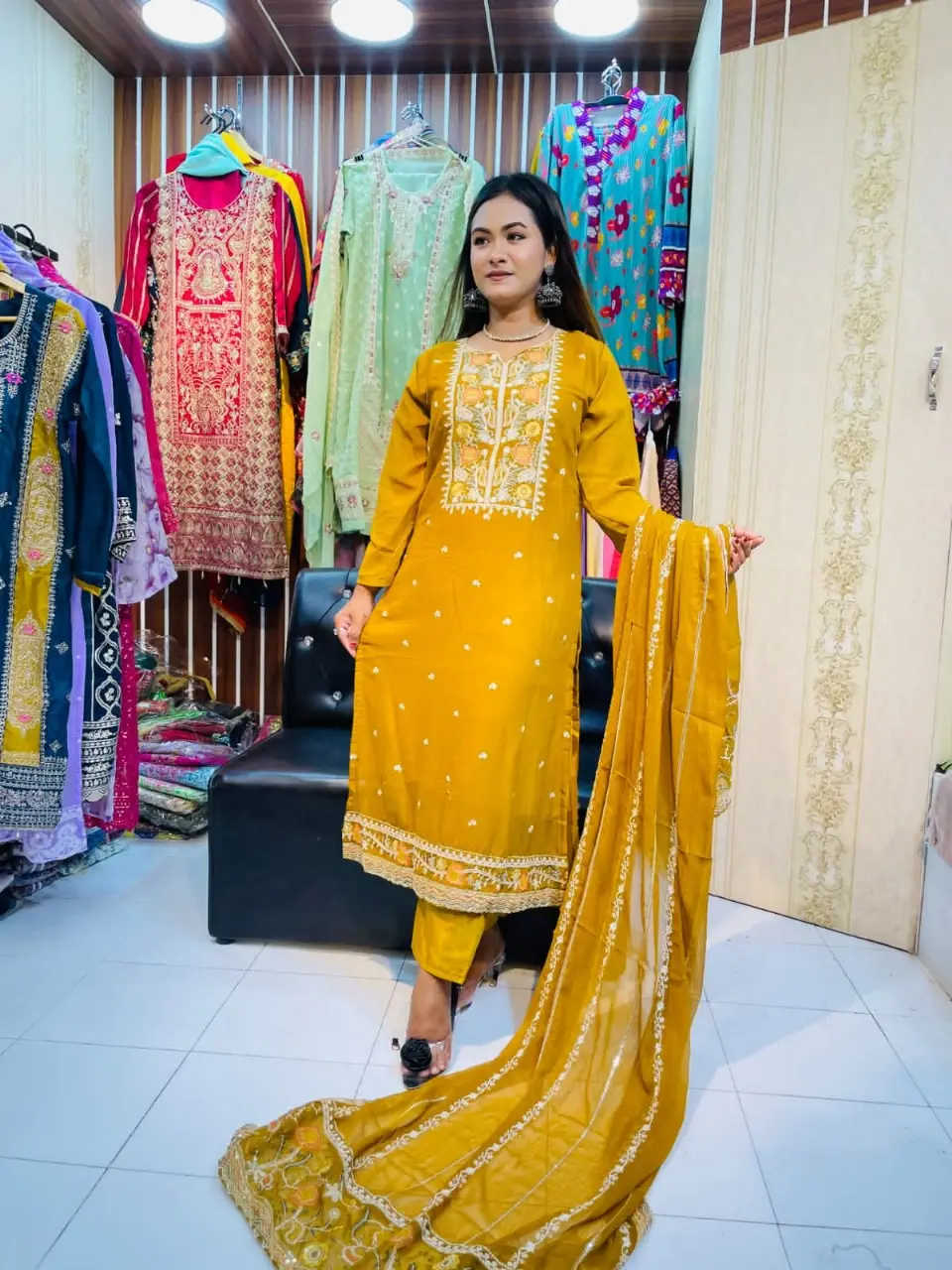 Georgette Embroidery Set - Beautiful Craftsmanship