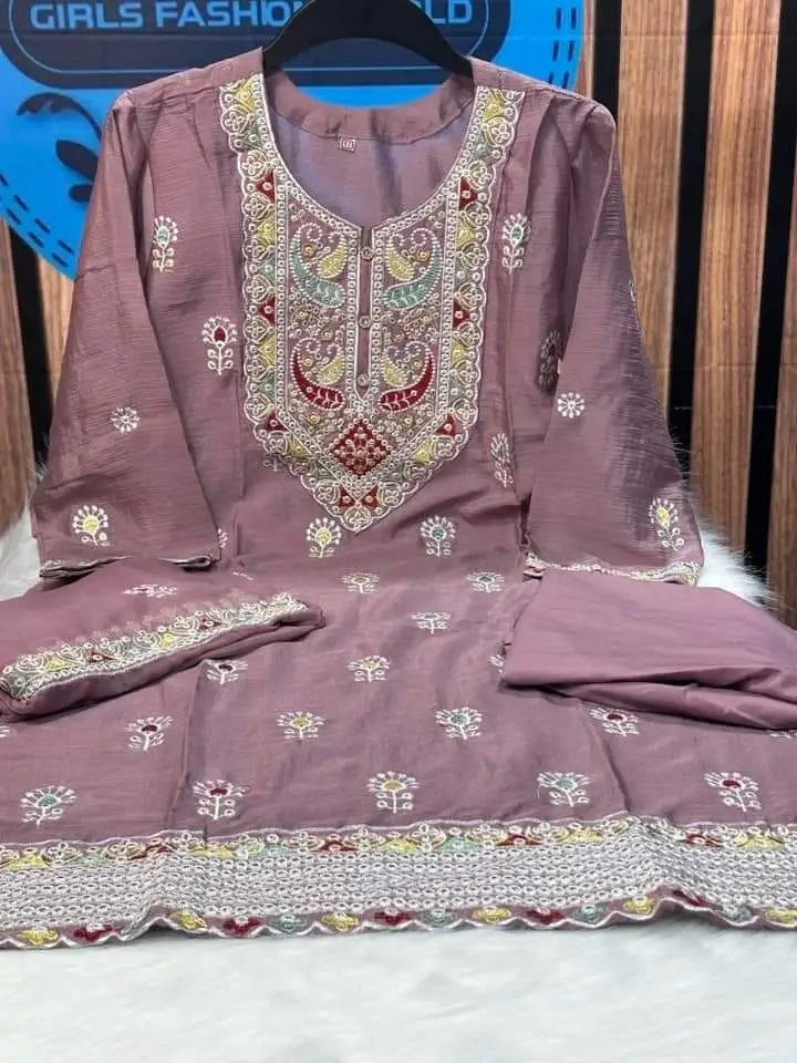 Trendy Indian Chinon Georgette Three Piece