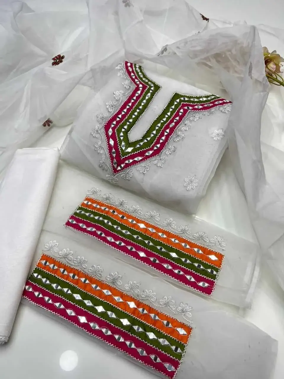 Readymade Georgette Three Piece - Lowest Price in Bangladesh